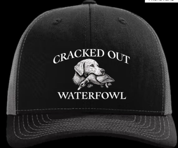 Cracked out waterfowl trucker hat